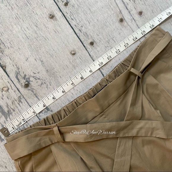 J.Crew tie waist wide leg crop cotton poplin pants *shop@iamwarrior - Picture 6 of 10